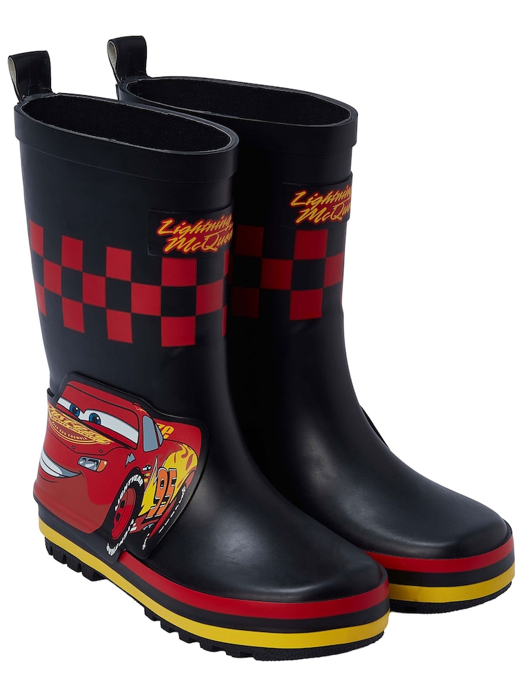 Character Black Disney Cars Lightning Mc Queen Wellies - Image 1 of 10