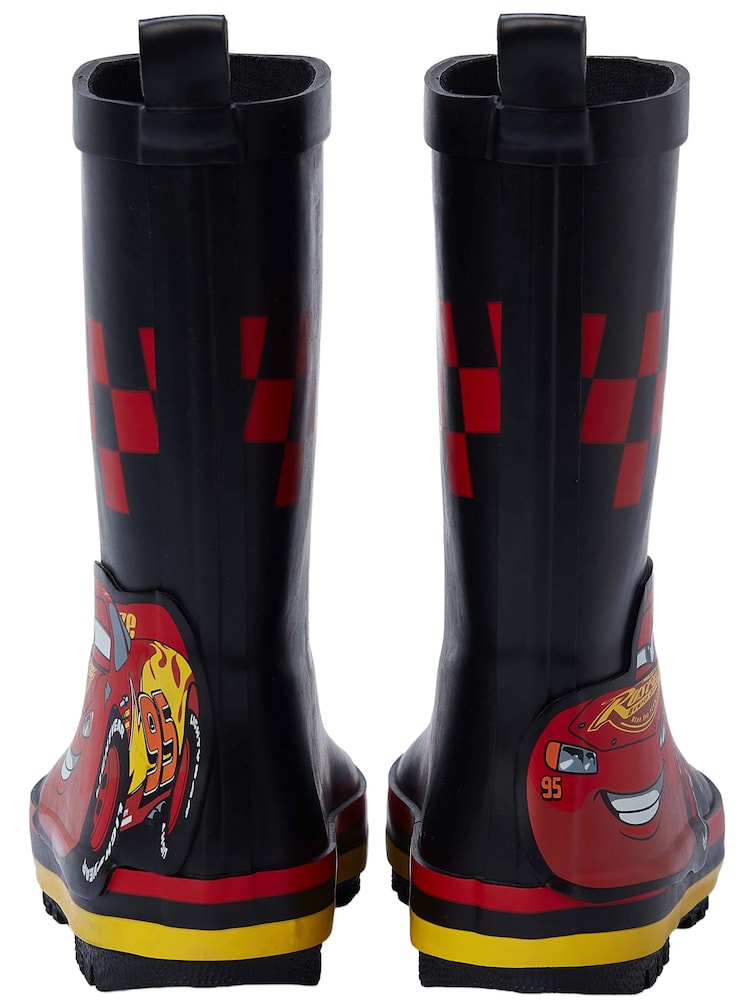 Character Black Disney Cars Lightning Mc Queen Wellies - Image 10 of 10