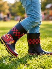 Character Black Disney Cars Lightning Mc Queen Wellies - Image 4 of 10