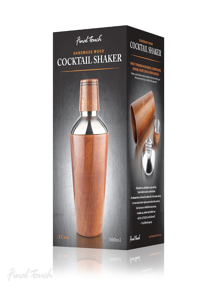 Jeray Brown Final Touch Wooden Cocktail Shaker - Image 3 of 3