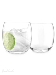 Jeray Clear Final Touch Set of 2 Revolve Cocktail Glass - Image 6 of 6