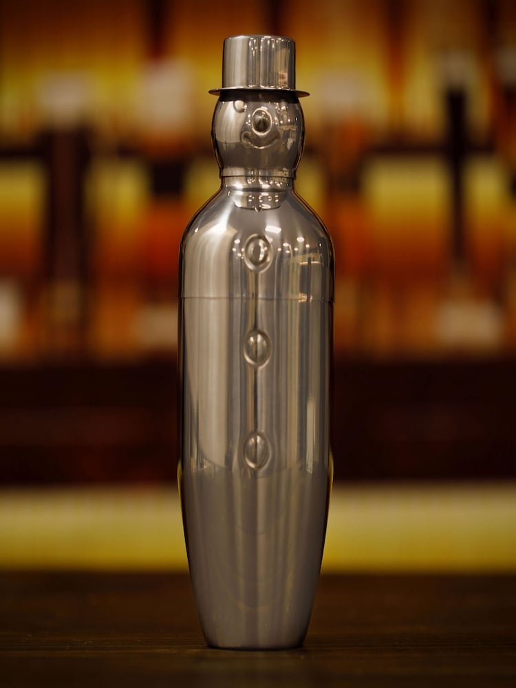 Jeray Silver Bar Originale Stainless Steel Snowman Cocktail Shaker - Image 1 of 6