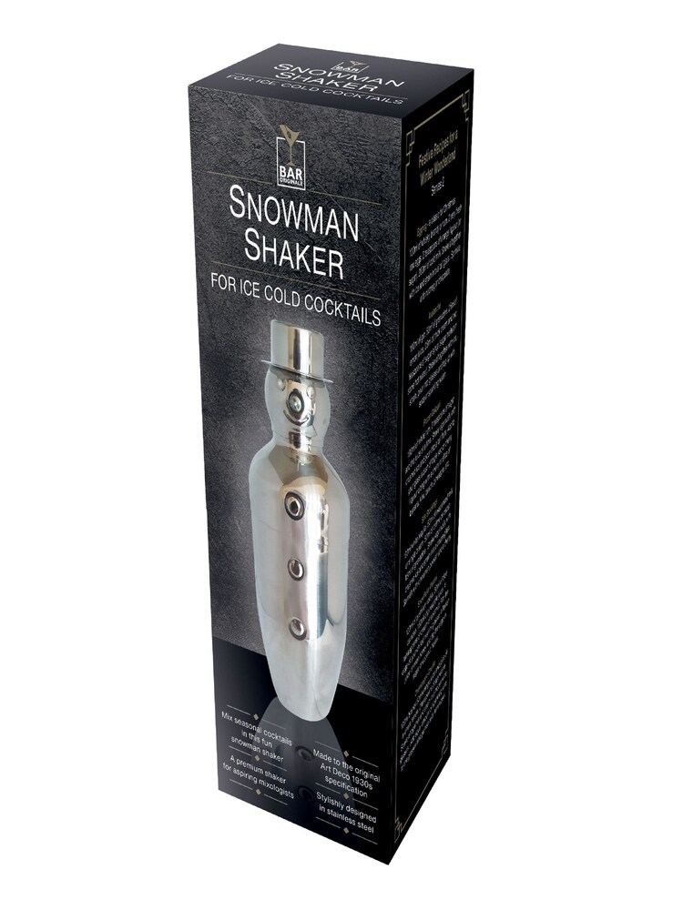 Jeray Silver Bar Originale Stainless Steel Snowman Cocktail Shaker - Image 5 of 5