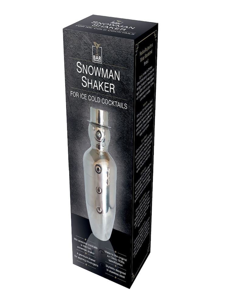 Jeray Silver Bar Originale Stainless Steel Snowman Cocktail Shaker - Image 6 of 6