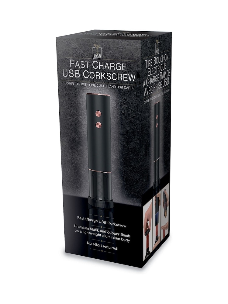 Jeray Black Bar Originale Fast Charge USB Electric Corkscrew - Image 5 of 5 Jeray Black Bar Originale Fast Charge USB Electric Corkscrew - Image 5 of 5
