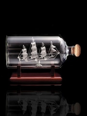 Jeray Clear Bar Originale Ship In a Bottle Decanter - Image 1 of 6