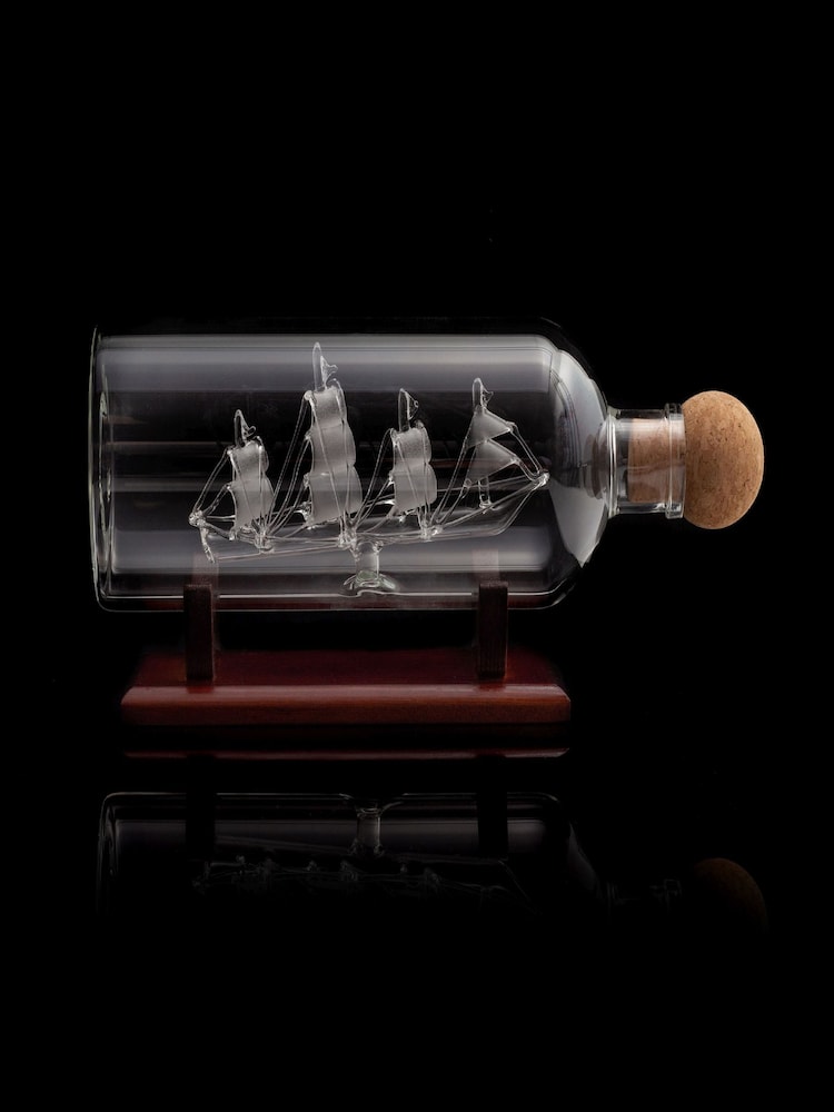 Jeray Clear Bar Originale Ship In a Bottle Decanter - Image 2 of 6