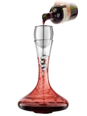 Jeray Clear Final Touch Stainless Steel Twister Decanter - Image 2 of 2