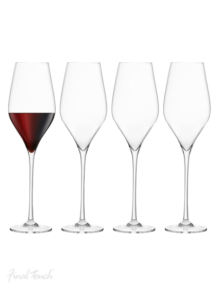 Jeray Clear Final Touch Set of 4 Durashield Red Wine Glasses - Image 1 of 4