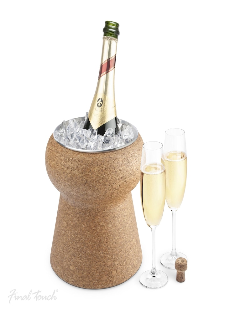 Jeray Clear Final Touch Cork Wine Bucket - Image 1 of 4