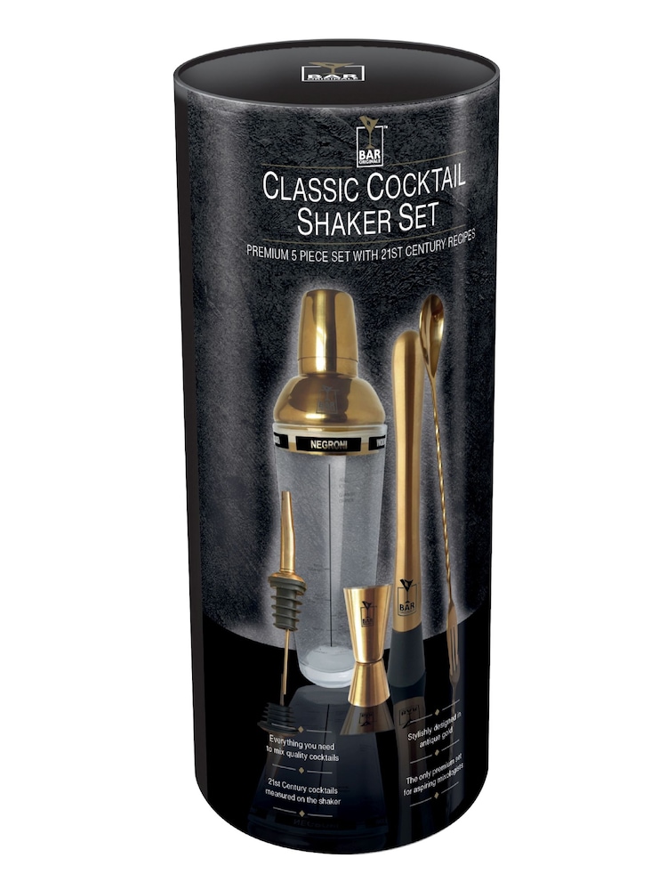 Jeray Brass Bar Originale Brass 5 Piece Cocktail Set - Image 3 of 3
