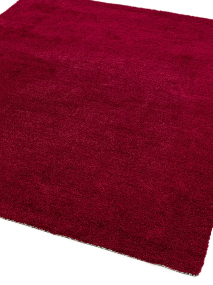 Asiatic Rugs Burgundy Red Milo Soft Touch Lustre Rug - Image 2 of 5