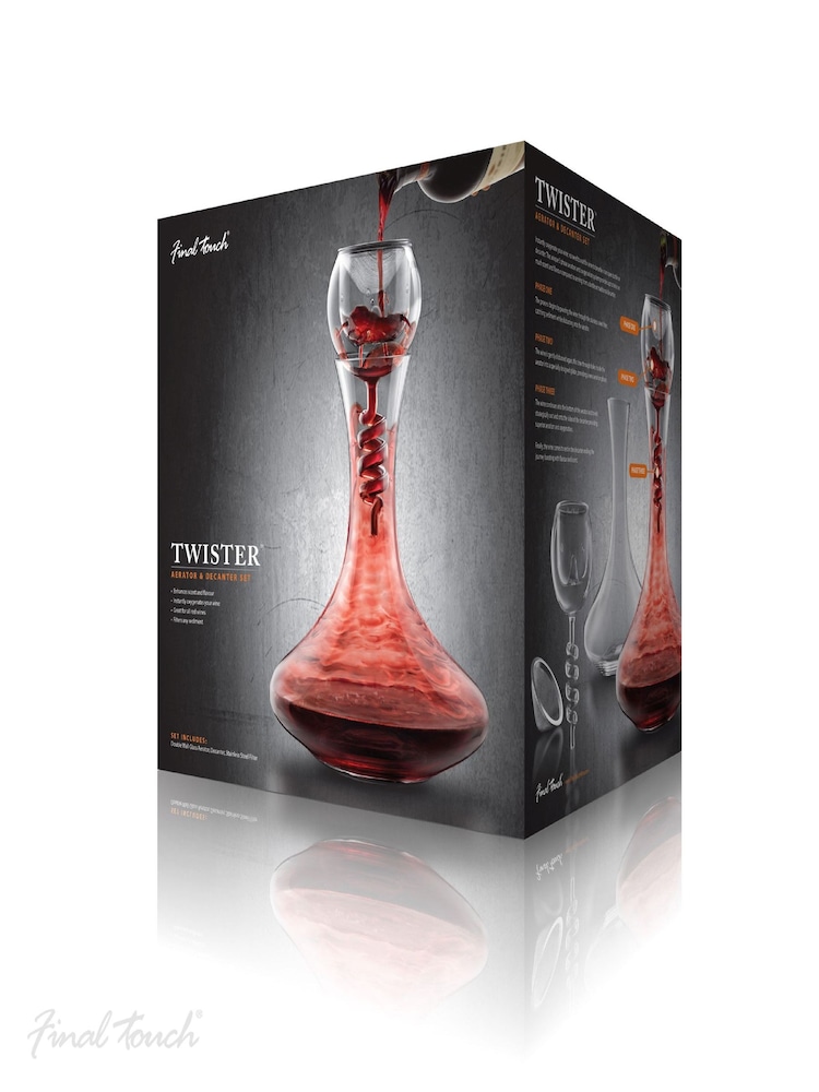 Jeray Clear Final Touch Twister Aerating Decanter - Image 4 of 4
