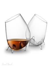 Jeray Clear Final Touch Set of 2 Relax Cognac Glasses - Image 2 of 7