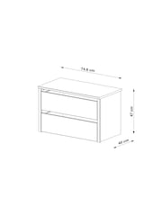 White Flynn Wardrobe Internal Chest of Drawers - Image 4 of 11
