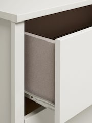 White Flynn Wardrobe Internal Chest of Drawers - Image 9 of 11