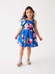 أزرق/وردي - فستان سكوبا بفيونكة على منطقة الكتف منقوش Baker من ‪Ted Baker‬​​​​​​​ - Image 2 of 9