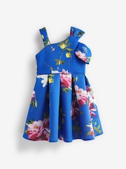 أزرق/وردي - فستان سكوبا بفيونكة على منطقة الكتف منقوش Baker من ‪Ted Baker‬​​​​​​​ - Image 6 of 9