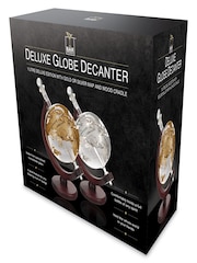 Jeray Clear Bar Originale Silver Plane Globe 750ml Decanter - Image 4 of 4