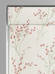 Laura Ashley Red Pussy Willow Winter Made to Measure 100% Cotton Roman Blinds - Image 3 of 6