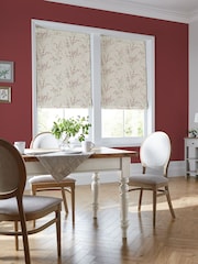 Laura Ashley Red Pussy Willow Winter Made to Measure 100% Cotton Roman Blinds - Image 5 of 6