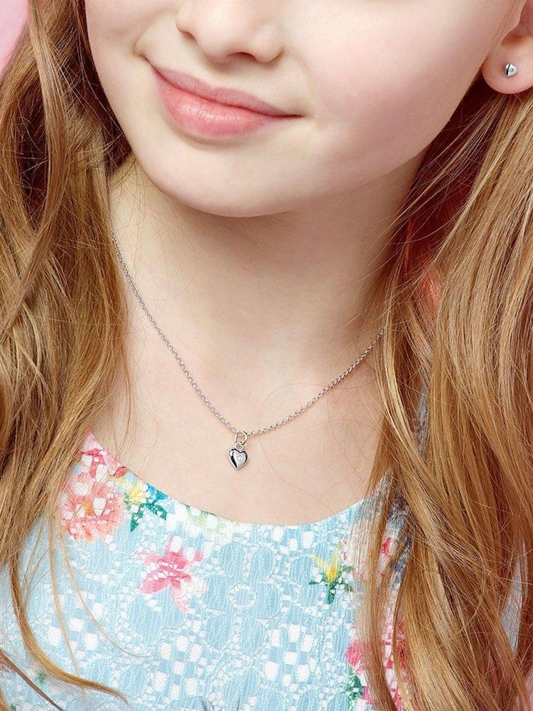 Beaverbrooks Children’s Mini B Silver Diamond Heart Earrings - Image 5 of 5