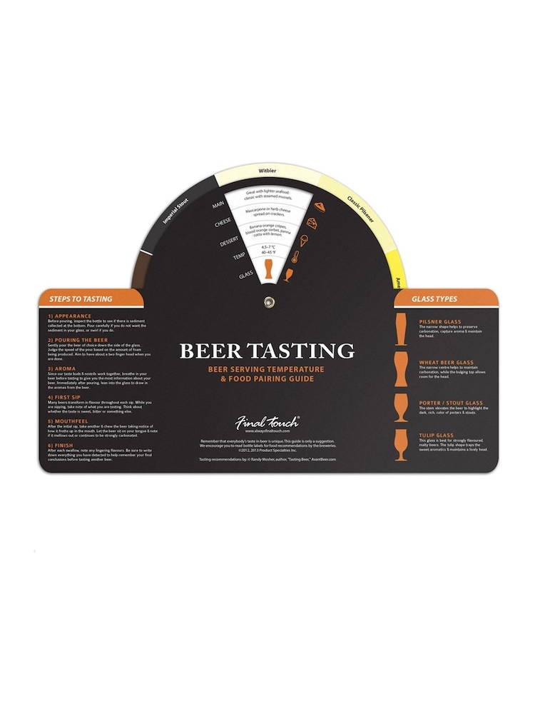 Jeray Clear Final Touch Wooden 6 Piece Beer Tasting Set - Image 4 of 4 Jeray Clear Final Touch Wooden 6 Piece Beer Tasting Set - Image 4 of 4