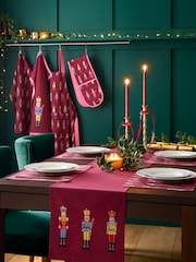 Catherine Lansfield 4 Pack Plum Christmas Nutcracker Table Placemats - Image 2 of 2