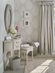 Laura Ashley Dove Grey Clifton Dressing Table and Stool Set - Image 3 of 5