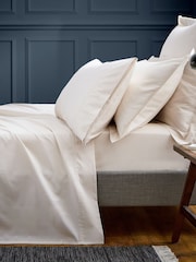 Bedeck of Belfast Natural Bob 600TC Egyptian Cotton Housewife Pillowcase - Image 1 of 2