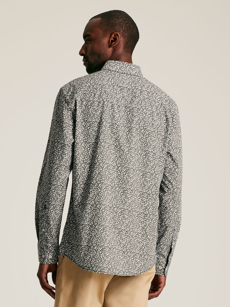 Joules Invitation Green Floral Cotton Shirt - Image 2 of 7
