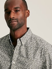 Joules Invitation Green Floral Cotton Shirt - Image 4 of 7