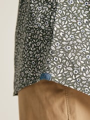 Joules Invitation Green Floral Cotton Shirt - Image 5 of 7