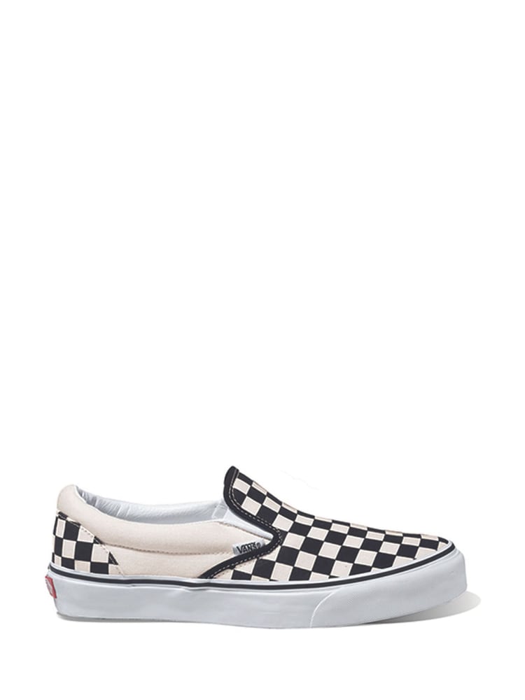 Light Black - Vans Womens Classic Slip-On Check Trainers - Image 1 of 7 Light Black - Vans Womens Classic Slip-On Check Trainers - Image 1 of 7