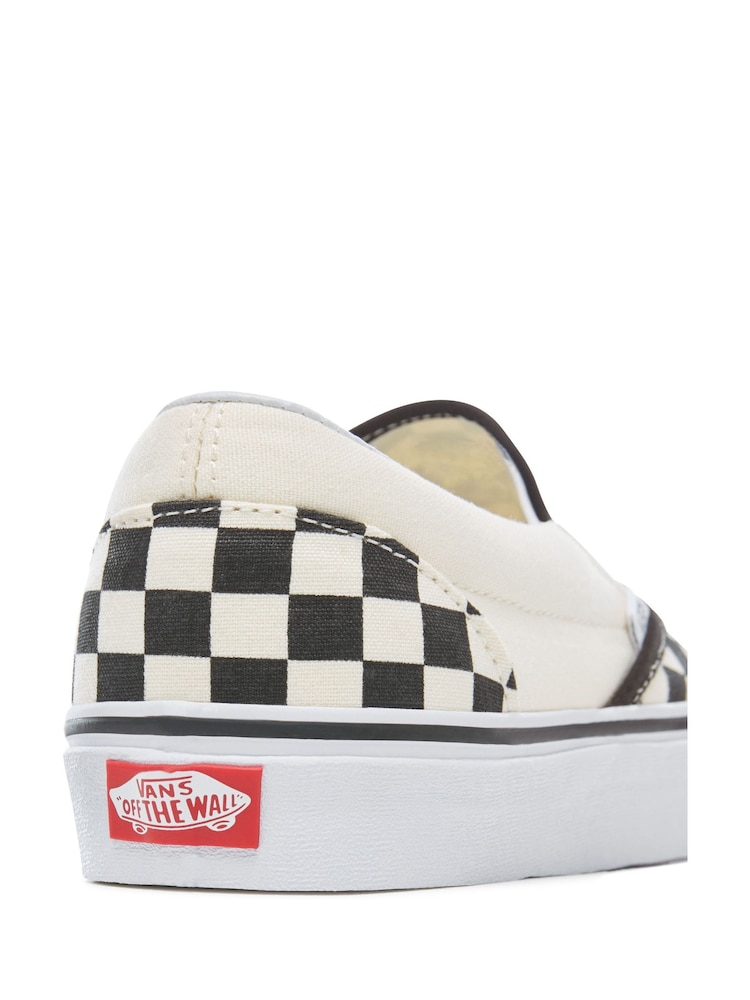 Light Black - Vans Womens Classic Slip-On Check Trainers - Image 7 of 7 Light Black - Vans Womens Classic Slip-On Check Trainers - Image 7 of 7