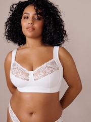 White F-K Ultimate Comfort Cup Padded Strap Non Pad Non Wired Bra with Side Support - Image 3 of 6