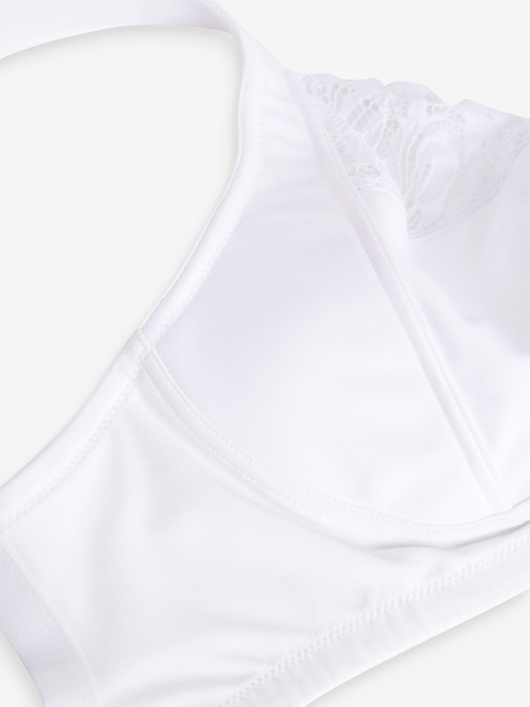 White F-K Ultimate Comfort Cup Padded Strap Non Pad Non Wired Bra with Side Support - Image 6 of 6