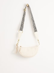 Oliver Bonas White Small Betty Crossbody Belt Bag - Image 3 of 8