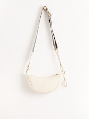 Oliver Bonas White Small Betty Crossbody Belt Bag - Image 4 of 8