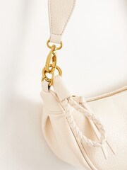 Oliver Bonas White Small Betty Crossbody Belt Bag - Image 7 of 8