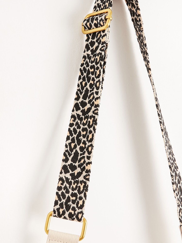 Oliver Bonas White Small Betty Crossbody Belt Bag - Image 8 of 8