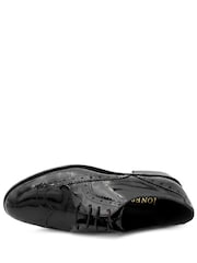 Jones Bootmaker Black Lizbeth Patent Leather Brogues - Image 5 of 6