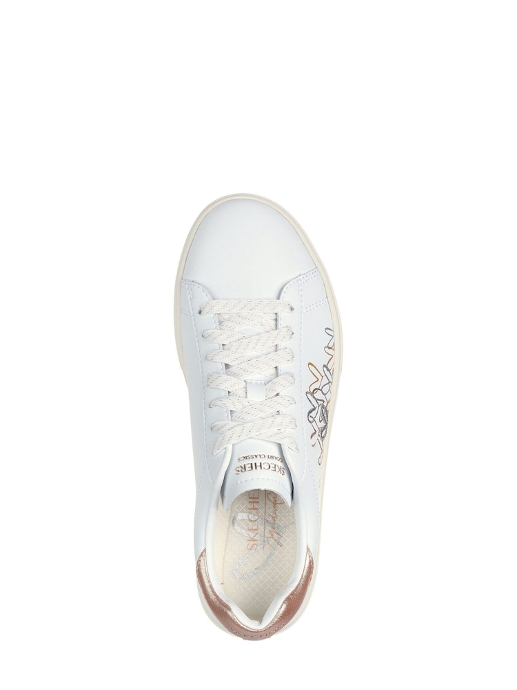 Skechers White Ground Womens Eden LX  Trainers - Image 4 of 4