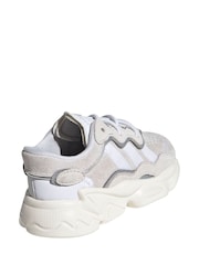 adidas Originals White Ozweego Trainers - Image 4 of 10