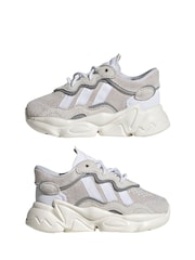 adidas Originals White Ozweego Trainers - Image 5 of 10