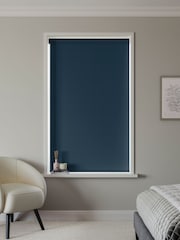 Ink Blue Glow Made to Measure Blackout Roller Blind - Image 2 of 6