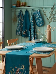 Catherine Lansfield Green Enchanted Twilight Animals Cotton Dining Placemat - Image 2 of 2