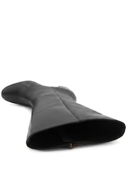 Jones Bootmaker Black Leather Eirith Block Heel Smart Leather Long Boots - Image 5 of 6