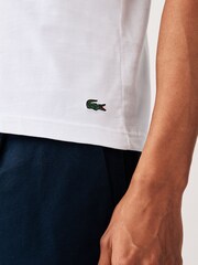 Lacoste Signature Print 100% Cotton T-Shirt - Image 3 of 7