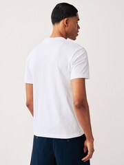 Lacoste Signature Print 100% Cotton T-Shirt - Image 4 of 7